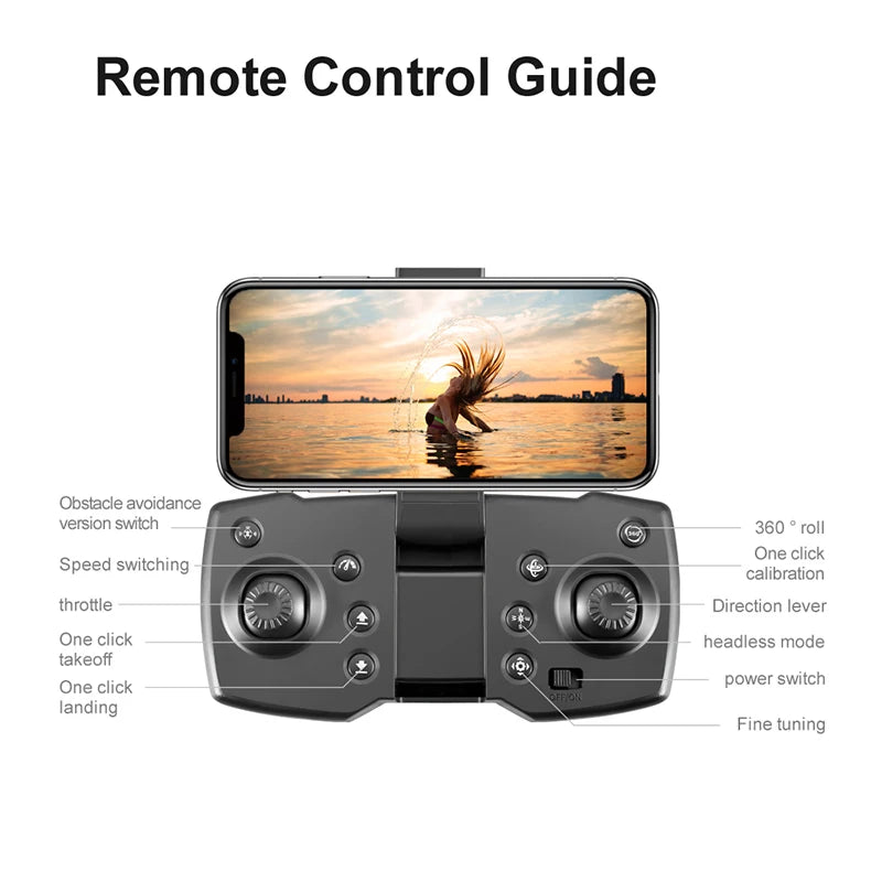 New V88 Drone 8K Professional HD Aerial Dual-Camera 5G GPS Obstacle Avoidance Drone Quadcopter Toy UAV 9000M Free Shipping Drone